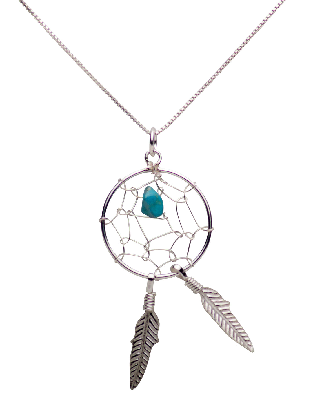 Sterling Silver Dreamcatcher Pendant Necklace
