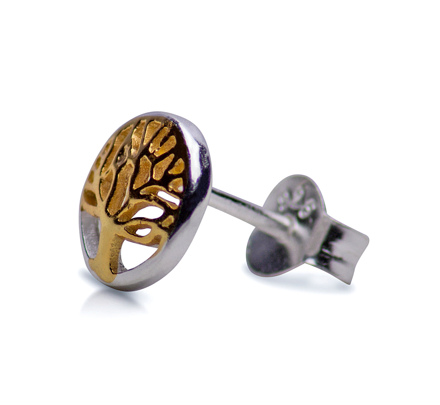 14K Gold Plated Tree of Life Earrings | SilverAndGold