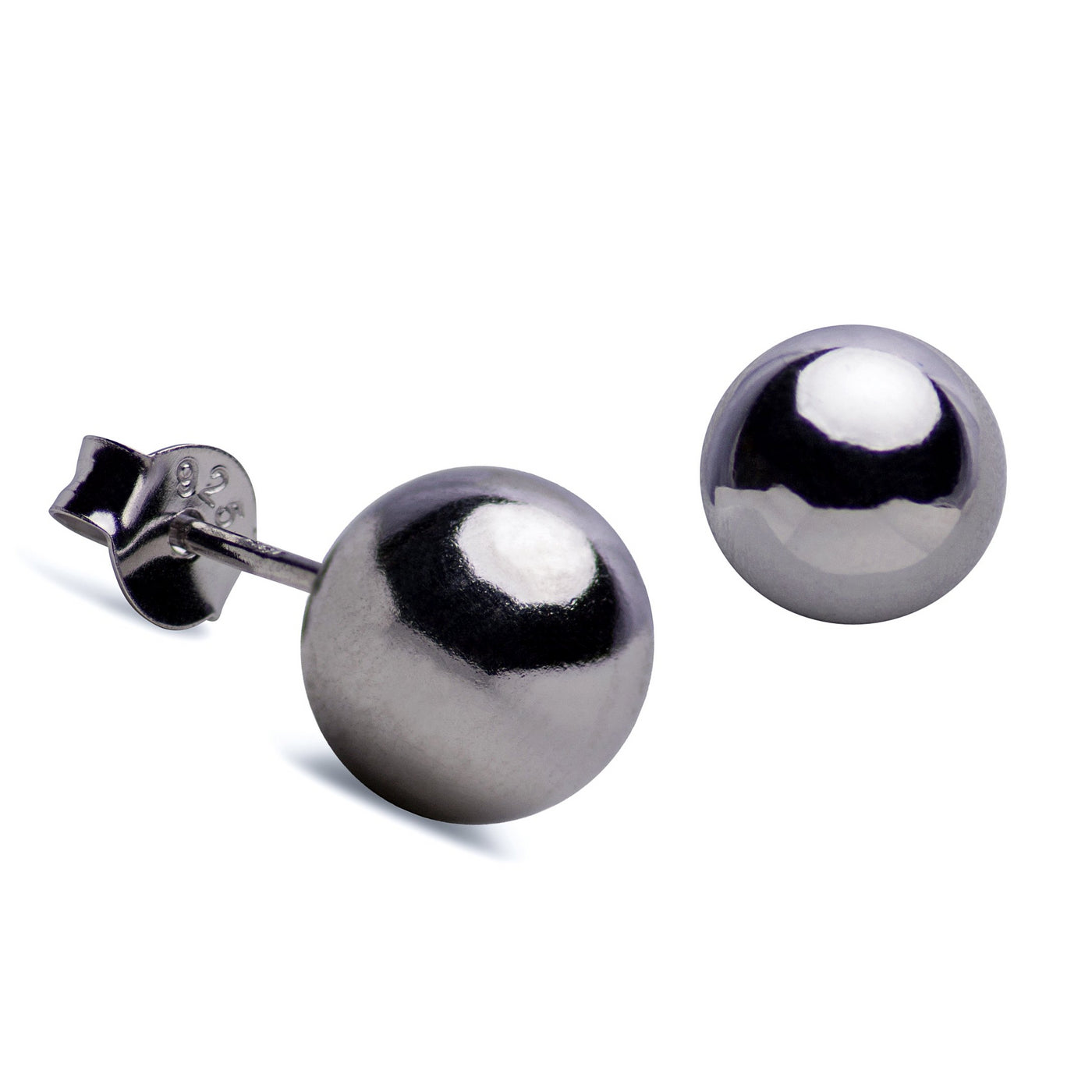 Sterling Silver Classic Ball Stud Earrings | SilverAndGold