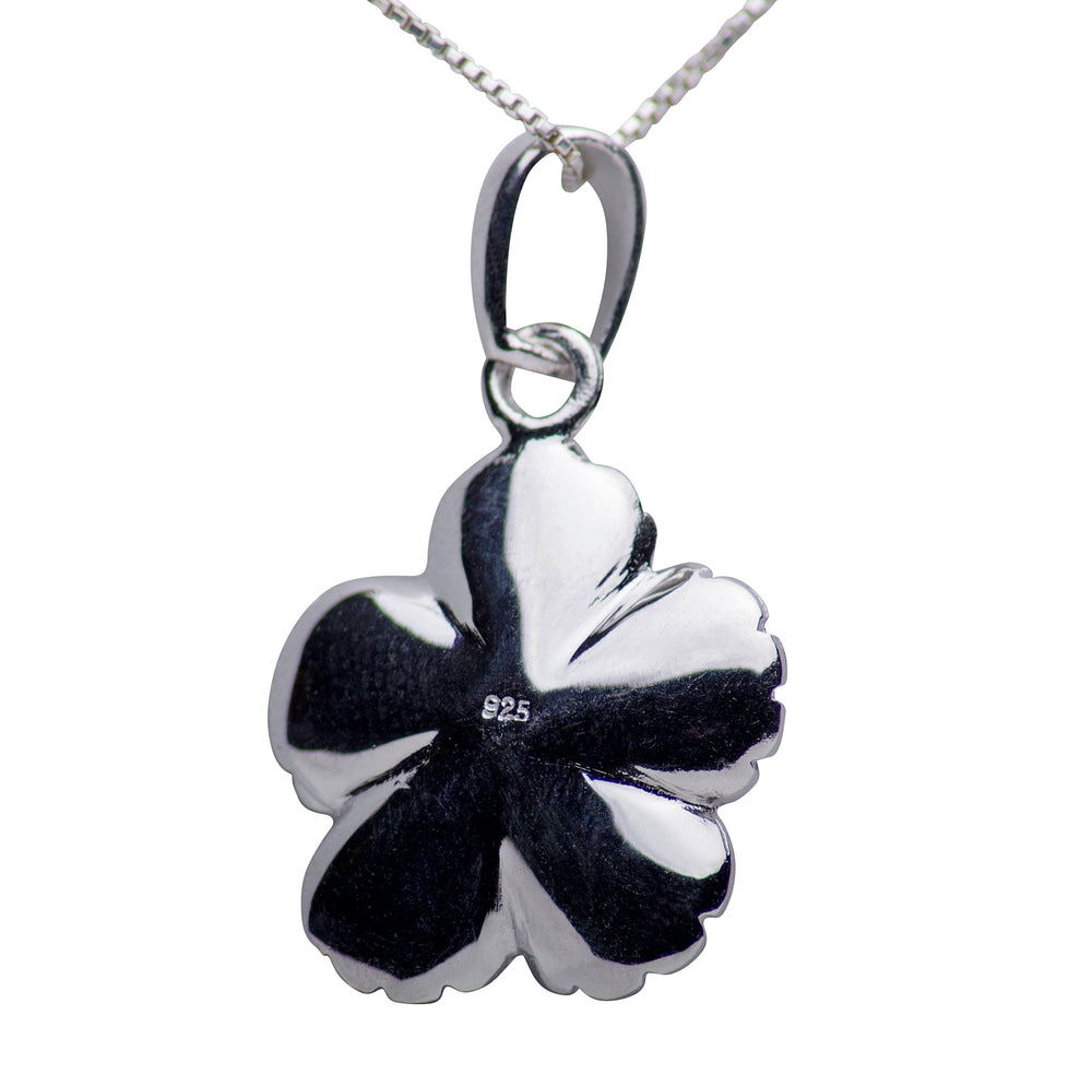 Floral Rhodium Plated 18K Yellow Gold Plated Sterling Silver Necklace