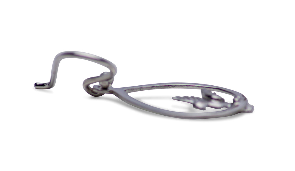 Hummingbird Rhodium Plated Sterling Silver Dangle Earrings