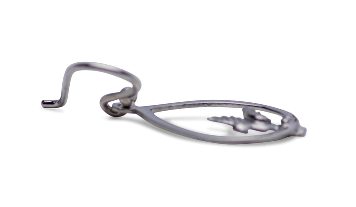 Hummingbird Rhodium Plated Sterling Silver Dangle Earrings