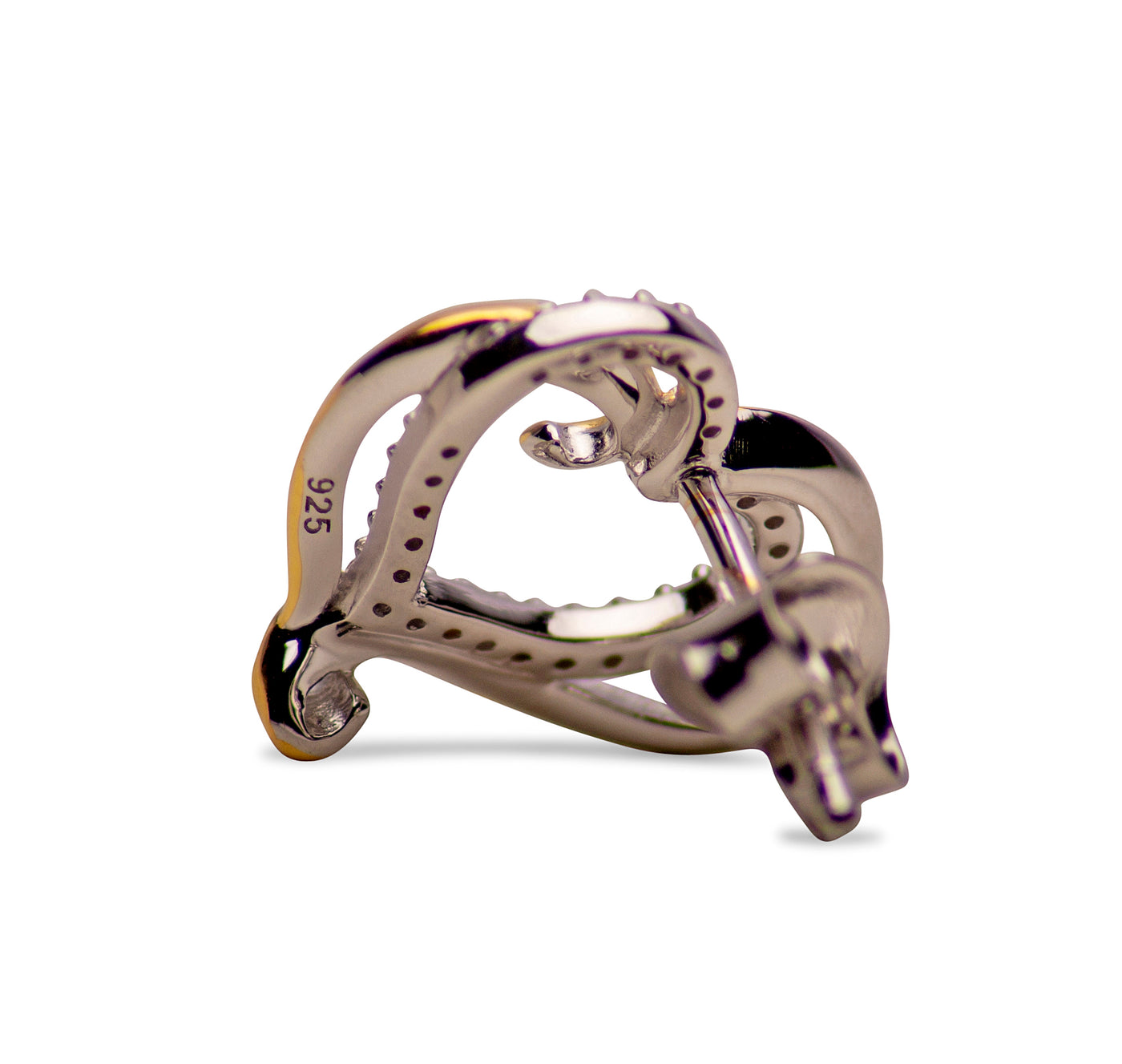 14K Gold Plated Sterling Silver Heart Earrings | SilverAndGold