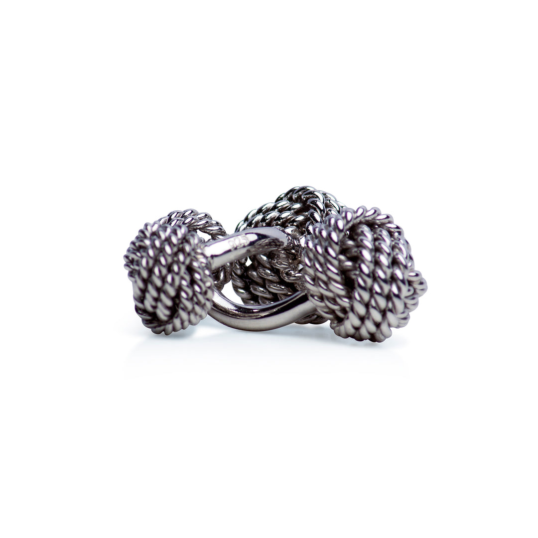 Sterling Silver Love Knot Cufflinks | SilverAndGold