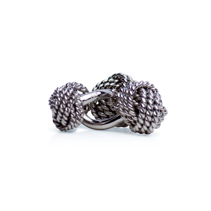 Sterling Silver Love Knot Cufflinks | SilverAndGold