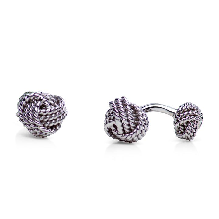 Sterling Silver Love Knot Cufflinks | SilverAndGold