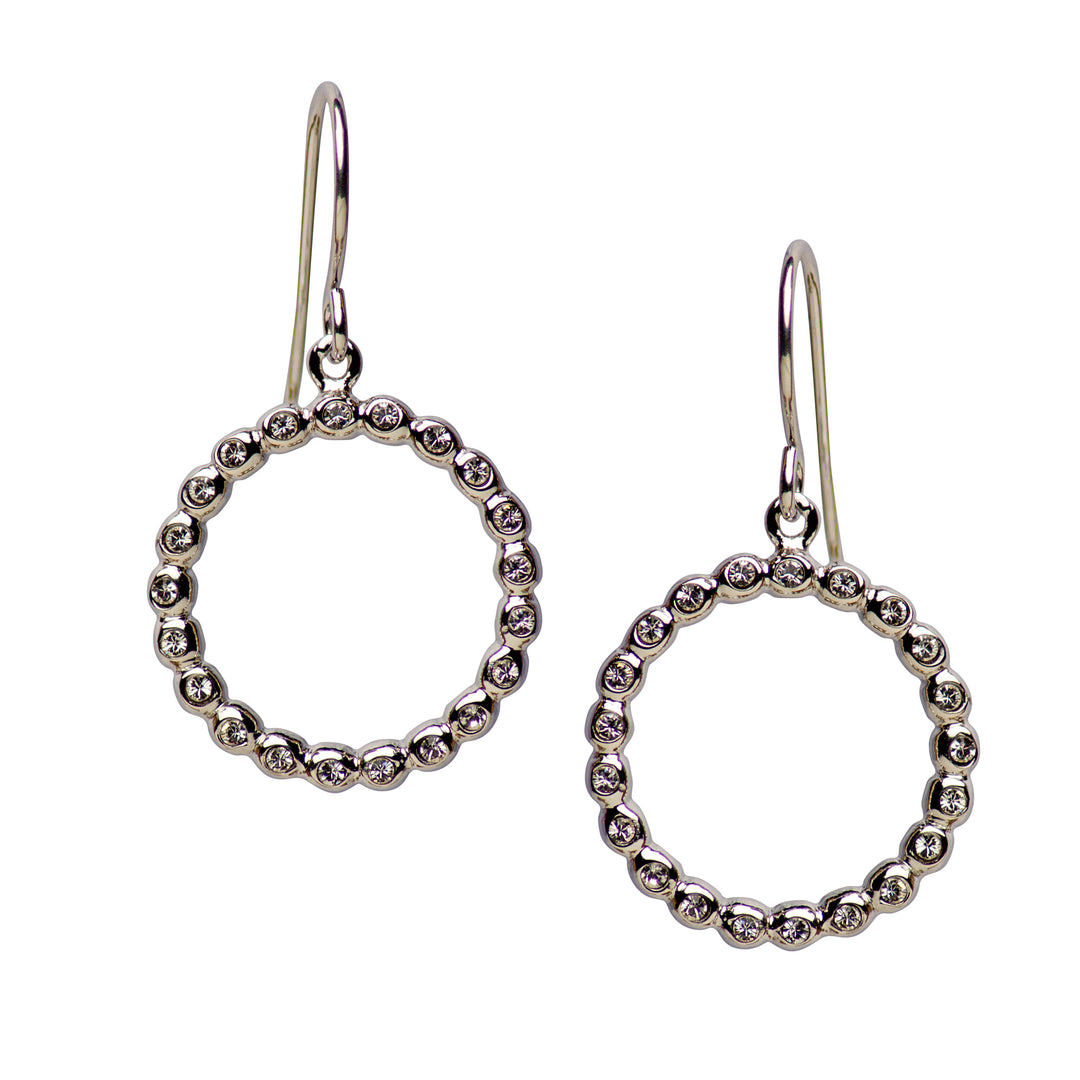 Sterling Silver Circle Ball Dangle Earrings | SilverAndGold