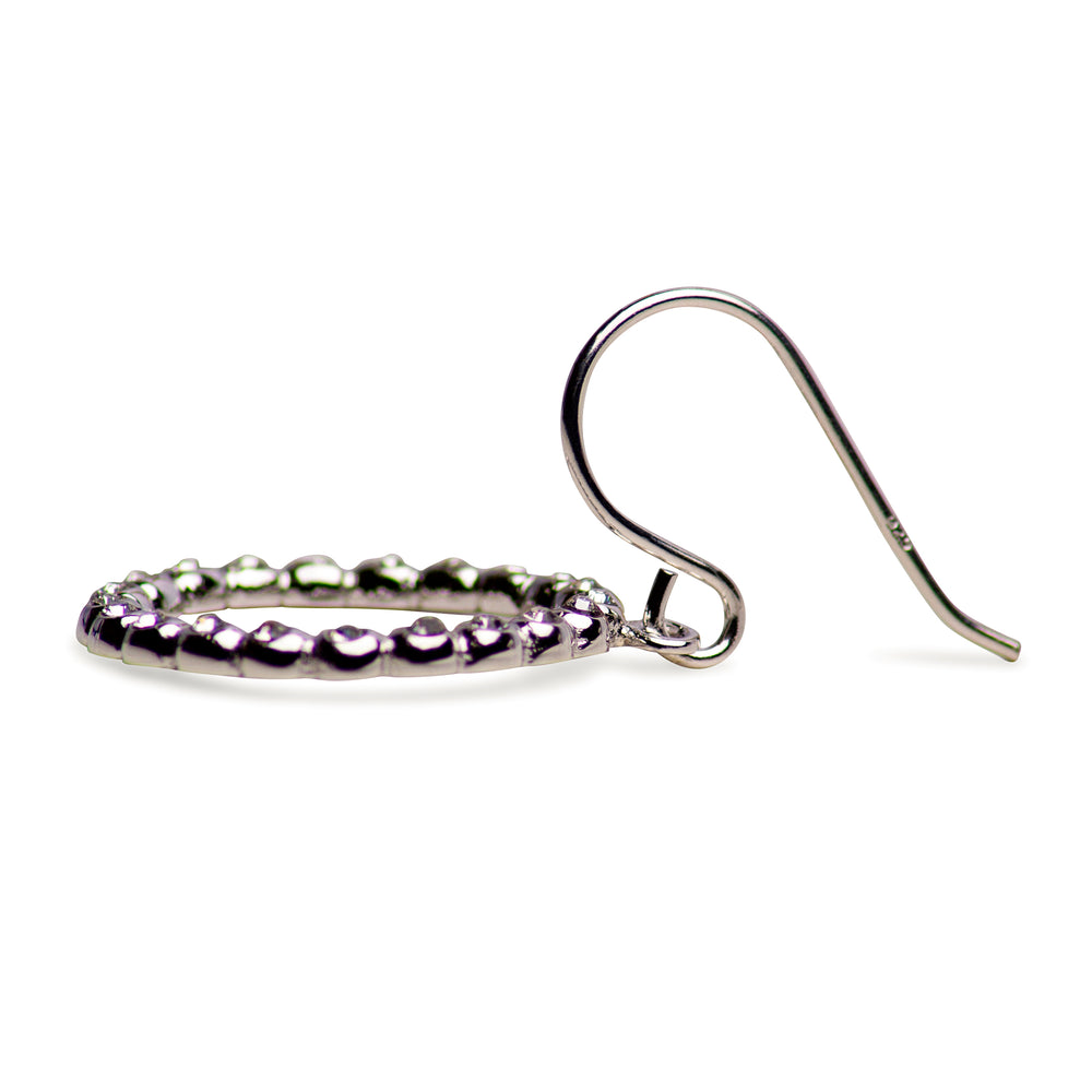 Sterling Silver Circle Ball Dangle Earrings | SilverAndGold