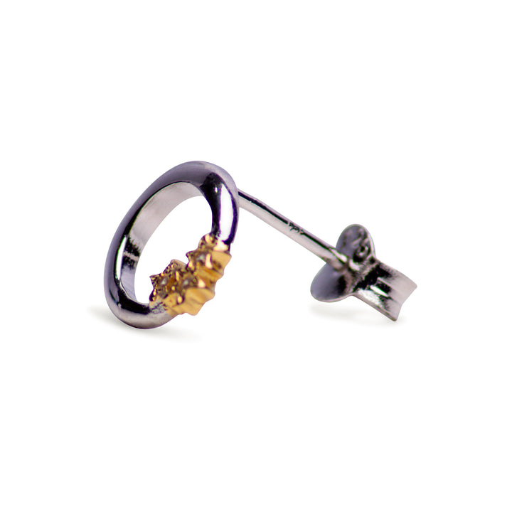 Silver Moon & Gold Star Earrings | SilverAndGold