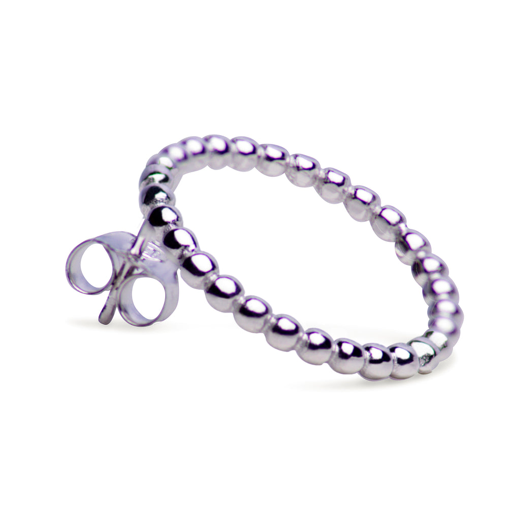 Sterling Silver Circle Ball Post Earrings | SilverAndGold