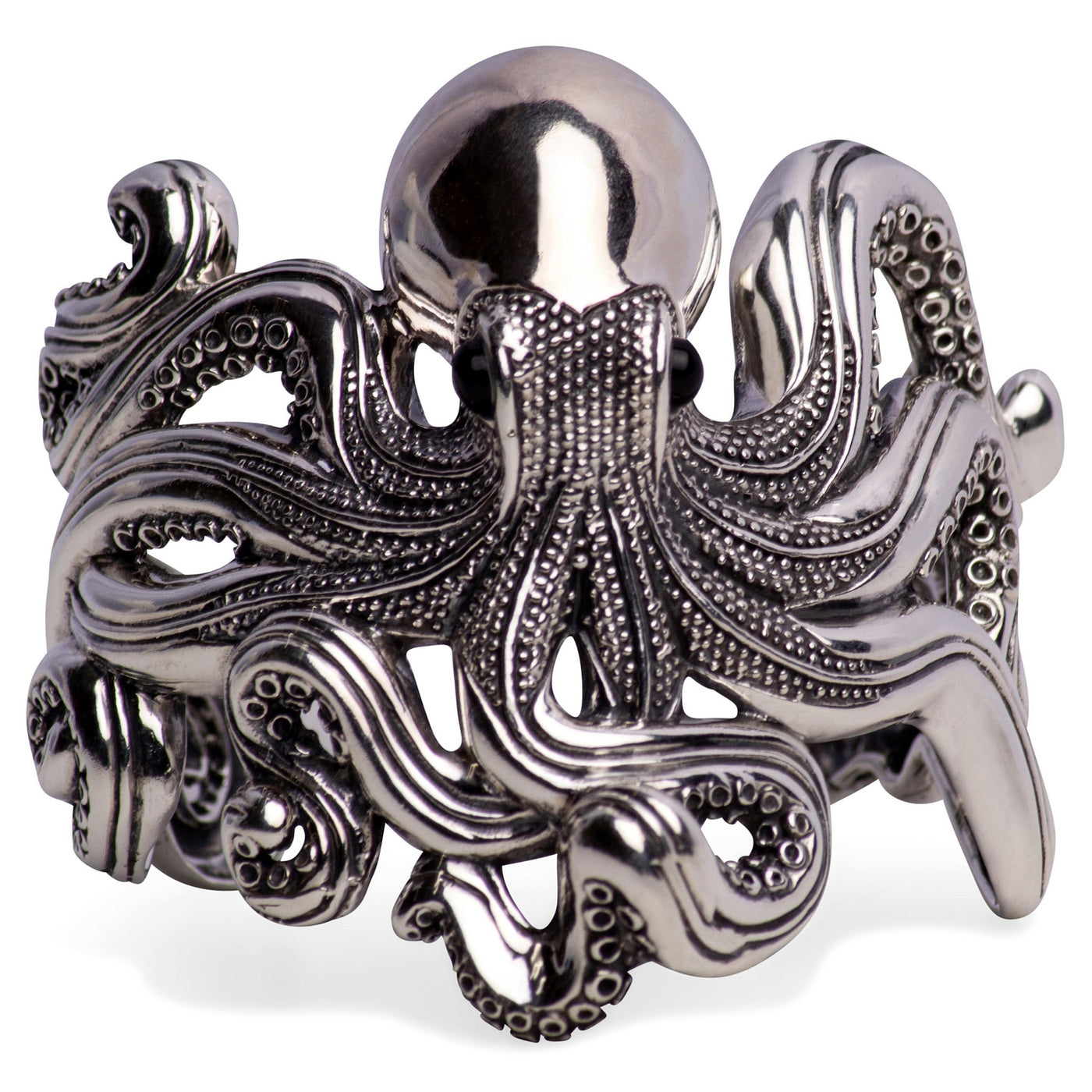Octopus Silver Cuff Bracelet