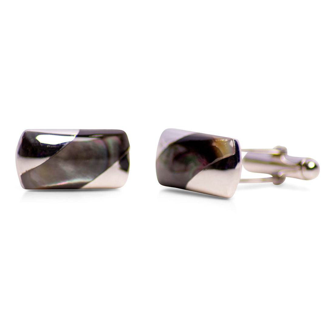 Classical Abalone Sterling Silver Cufflinks | SilverAndGold