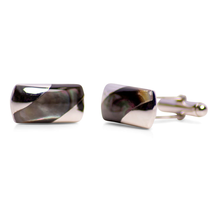 Classical Abalone Sterling Silver Cufflinks | SilverAndGold