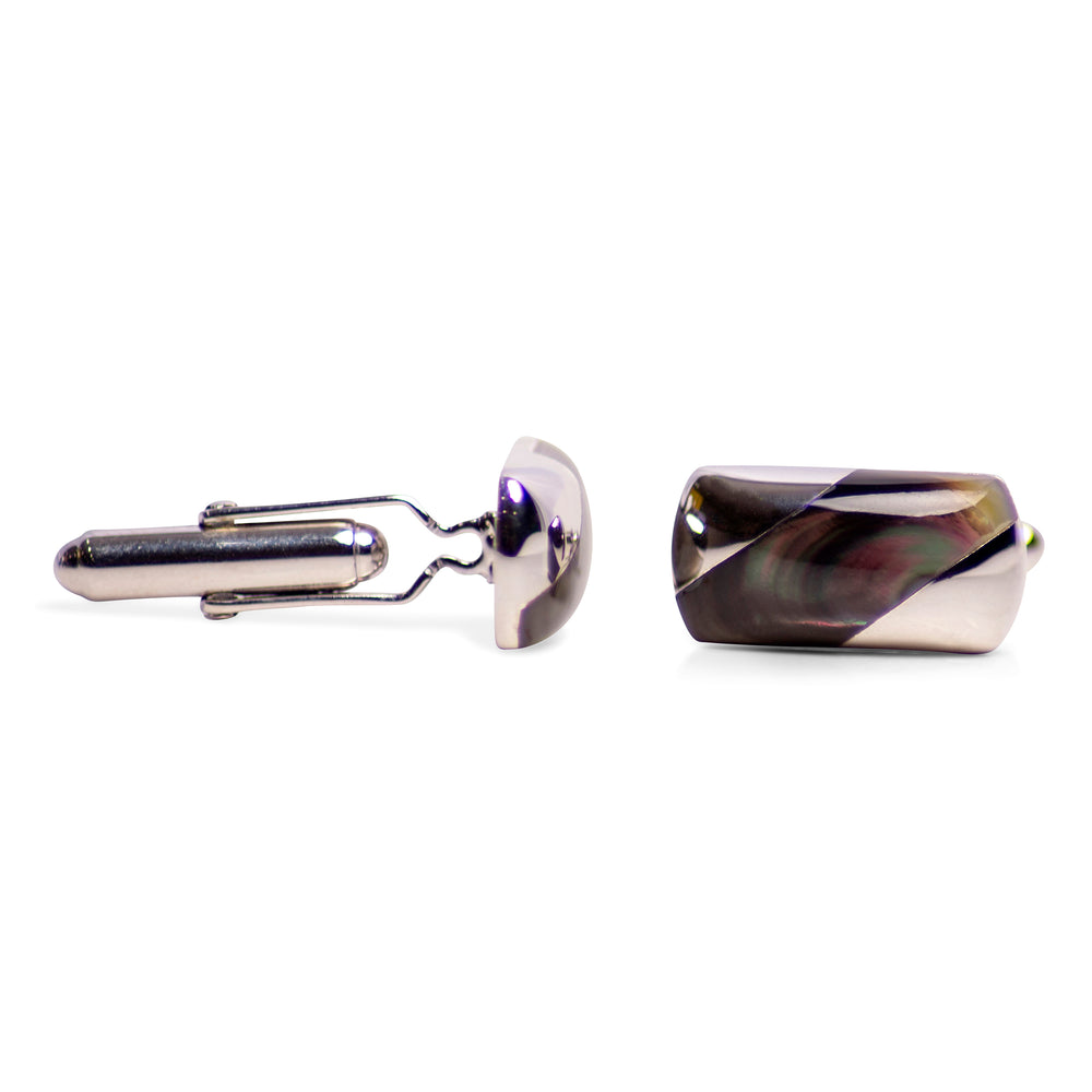 Classical Abalone Sterling Silver Cufflinks | SilverAndGold