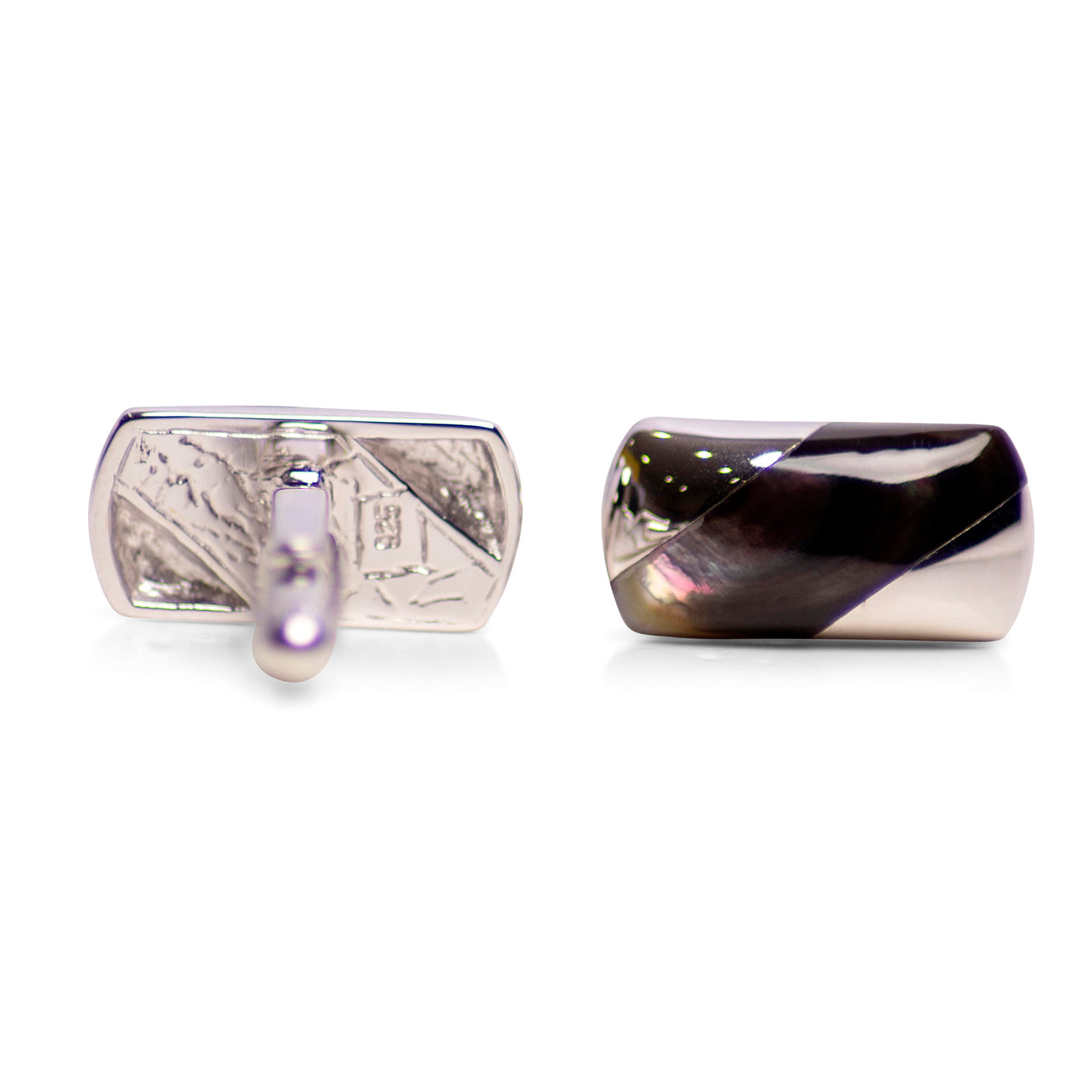 Classical Abalone Sterling Silver Cufflinks | SilverAndGold