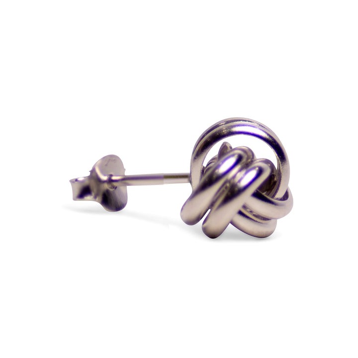 Silver Love Knot Earrings