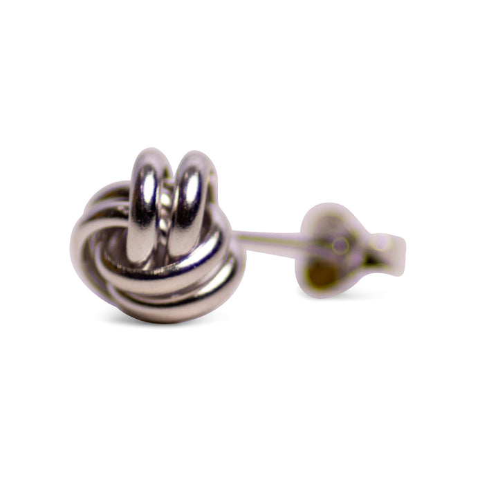 Silver Love Knot Earrings