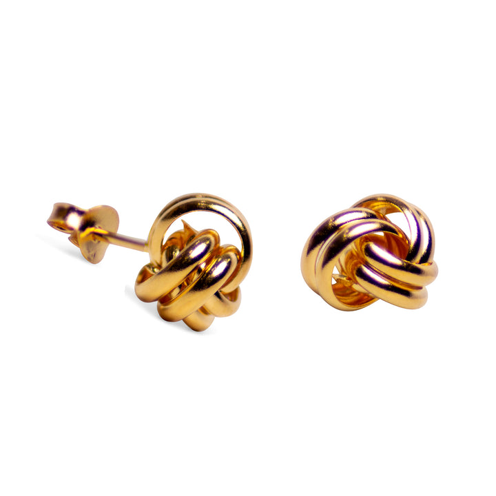 Gold Love Knot Earrings