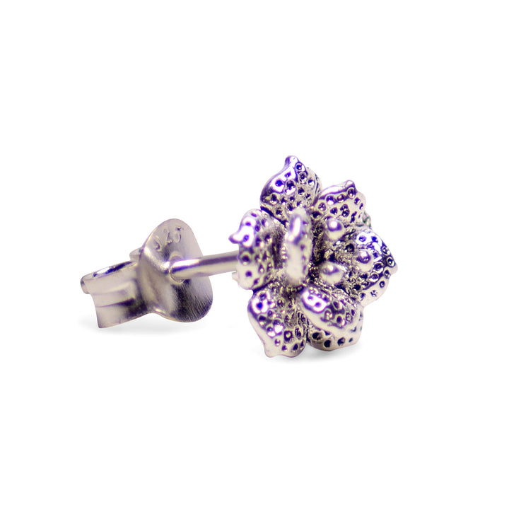Floral Oxidized Silver Earrings