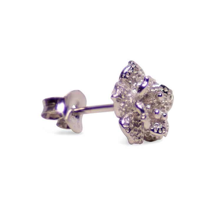 Floral Silver Earrings