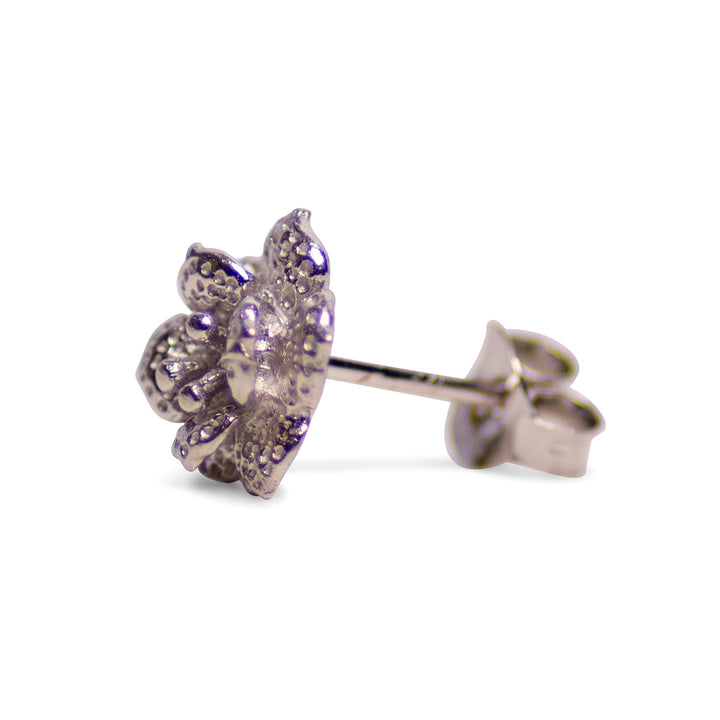 Floral Silver Earrings
