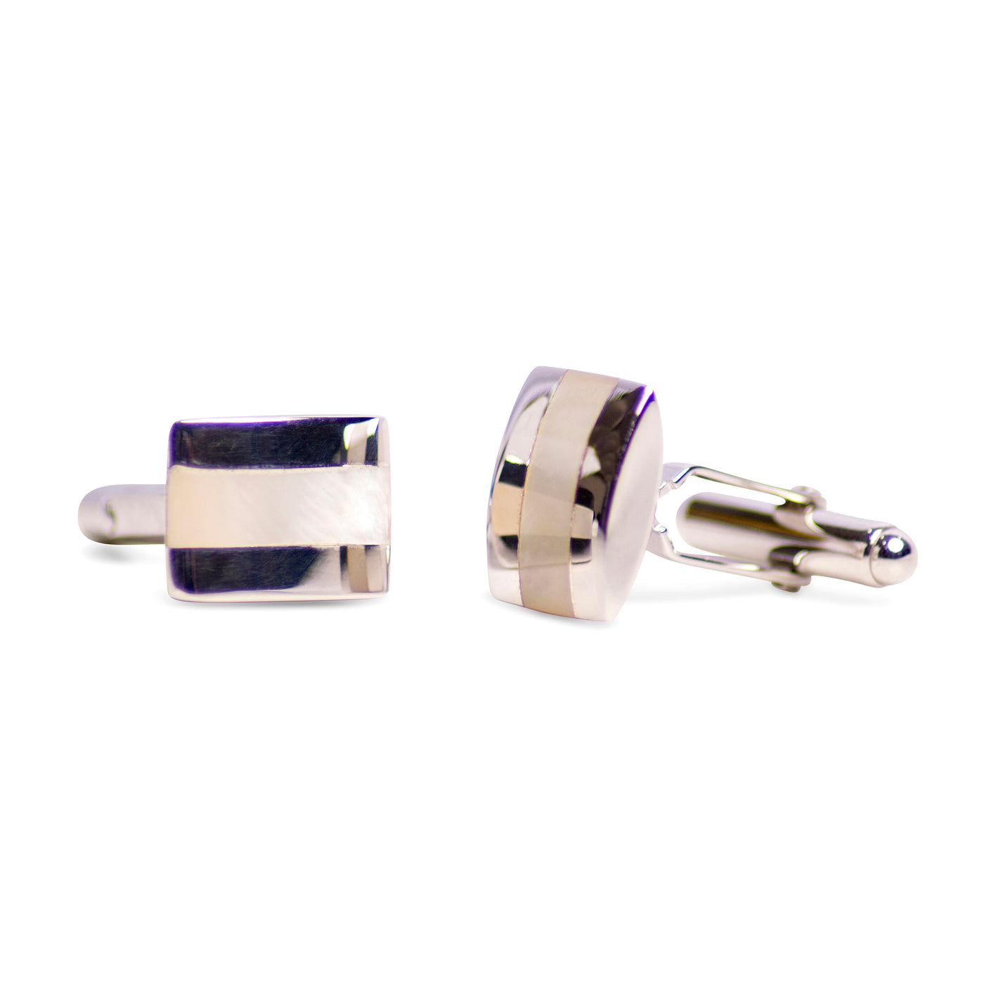 Mother of Pearl & Sterling Silver Cufflinks | SilverAndGold
