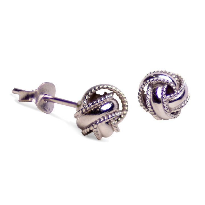 Love Knot Silver Earrings