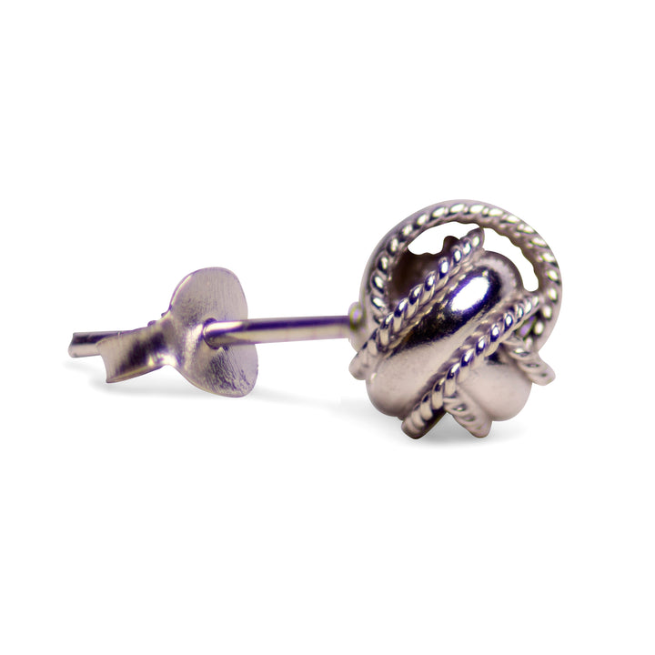 Love Knot Silver Earrings