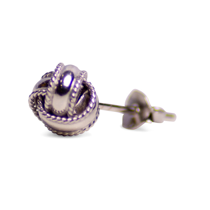 Love Knot Silver Earrings