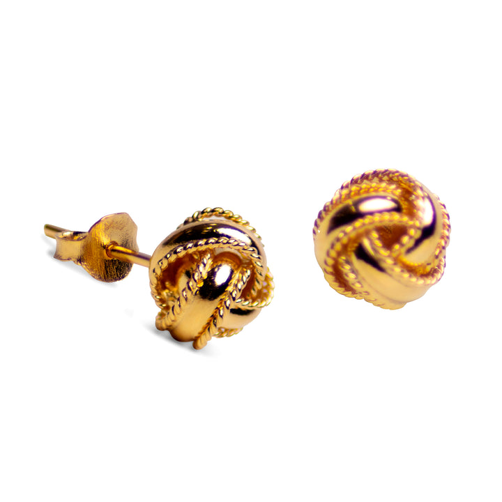 Gold Love Knot Earrings