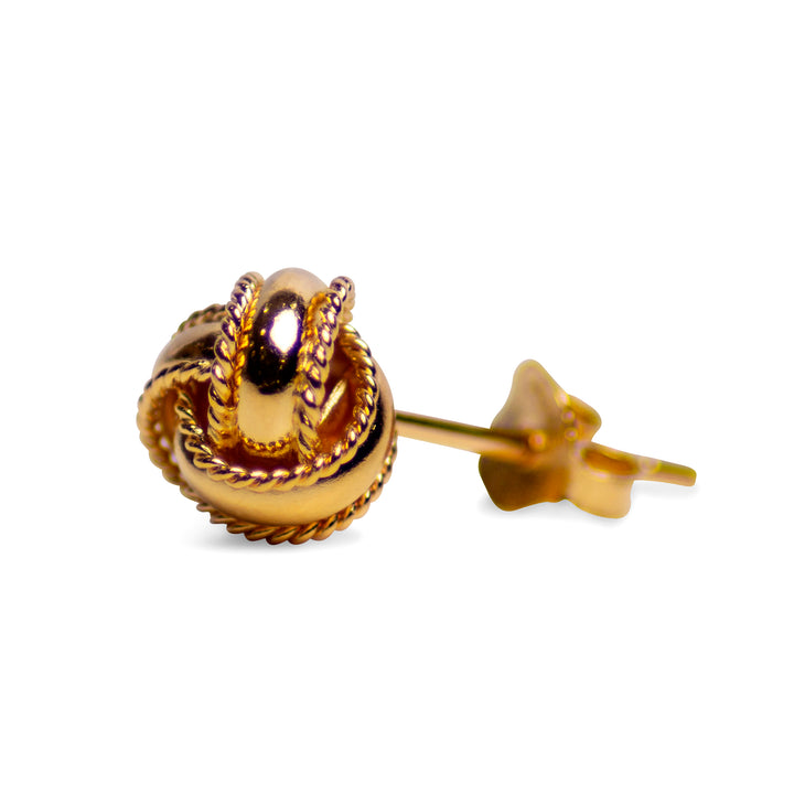 Gold Love Knot Earrings