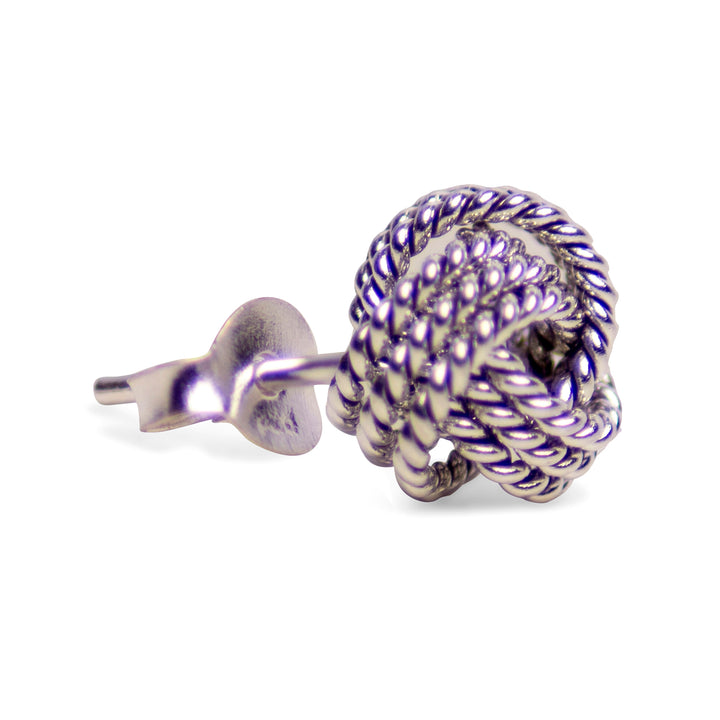 Silver Love Knot Earrings