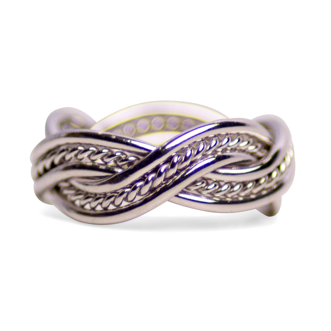 Silver Double Twist Ring