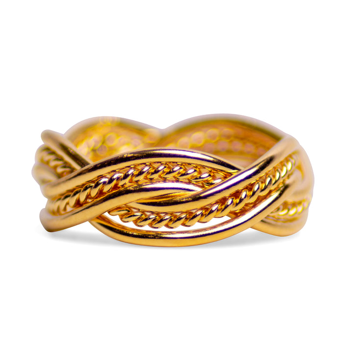 Gold Double Twist Ring