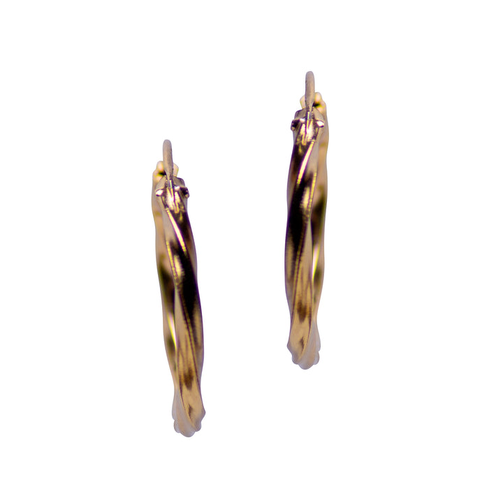 Gold Slow Twist Hoop Earrings