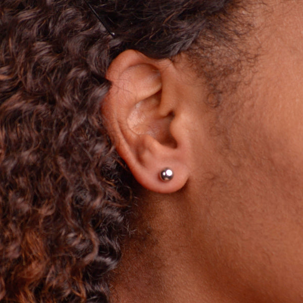 Classic Sterling Silver Ball Stud Earrings | SilverAndGold