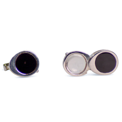 Spy Magnifying Glass Sterling Silver Cufflinks | SilverAndGold