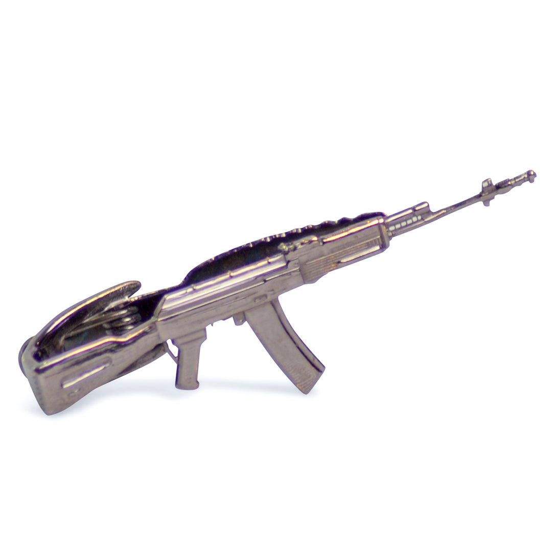 Black Oxidized AR-40 Sterling Silver Gun Tie Bar | SilverAndGold