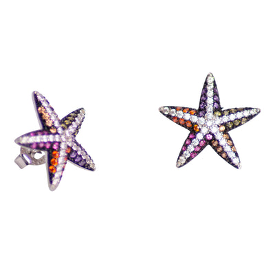 Starfish Crystal Earrings