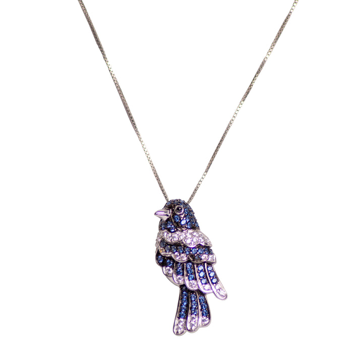 Blue Jay Bird Pendant & Brooch