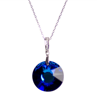 Bermuda Blue Crystal Necklace