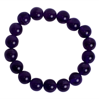 Large Amethyst Custom Stretch Bracelet