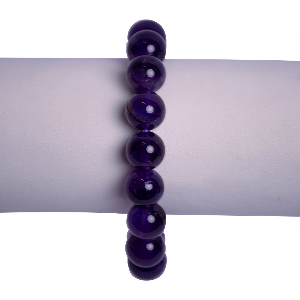 Large Amethyst Custom Stretch Bracelet