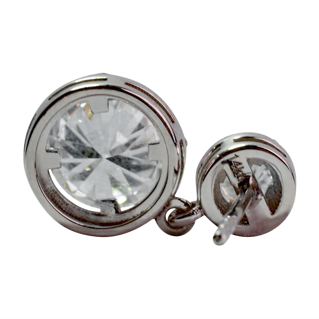 14K Gold 2 TCW Moissanite Earrings