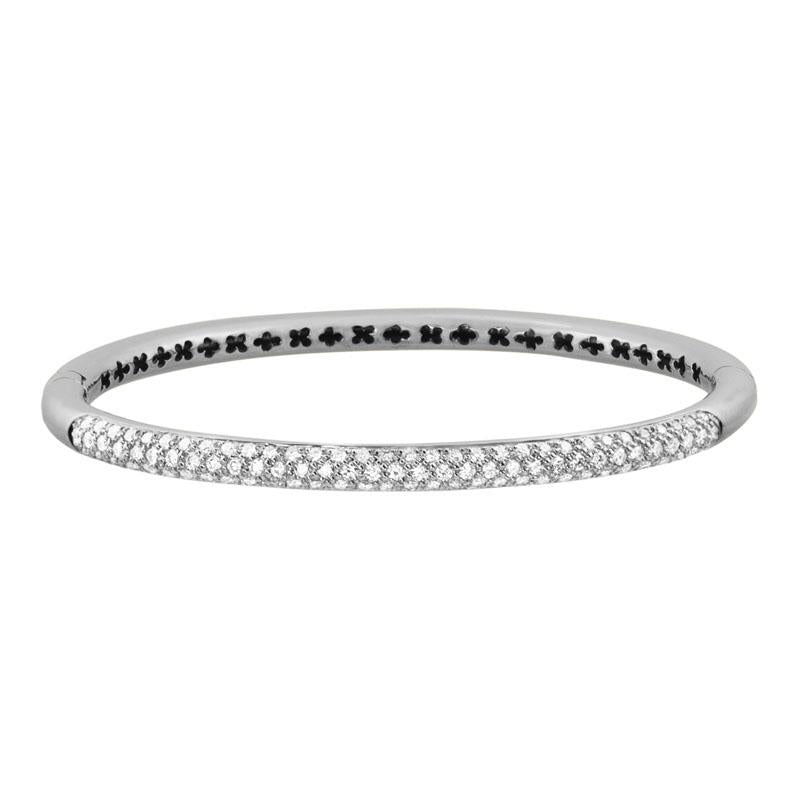 18K Gold Diamond Bangle
