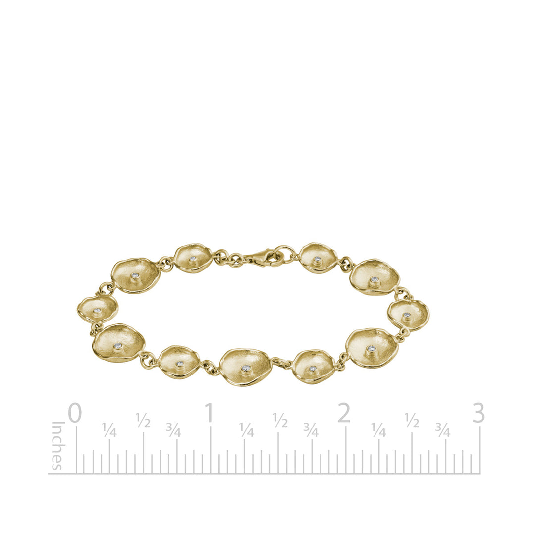 14K Gold Diamond Bracelet