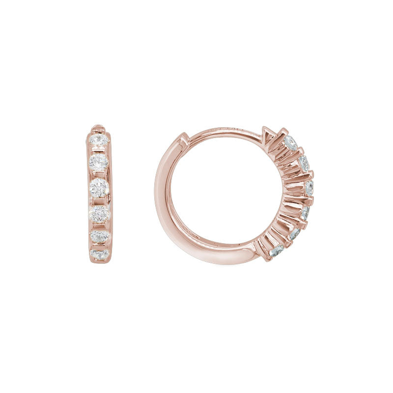14K Gold Diamond Earrings
