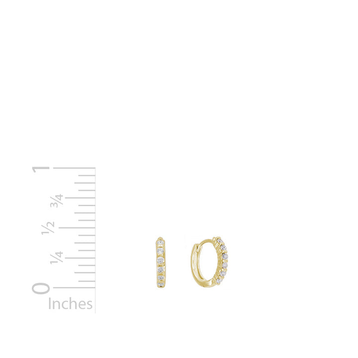 14K Gold Diamond Earrings