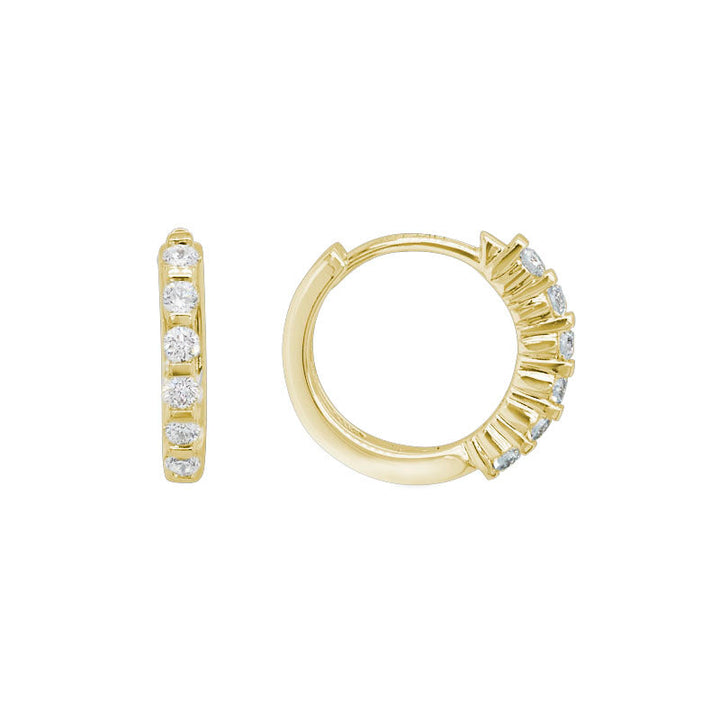 14K Gold Diamond Earrings
