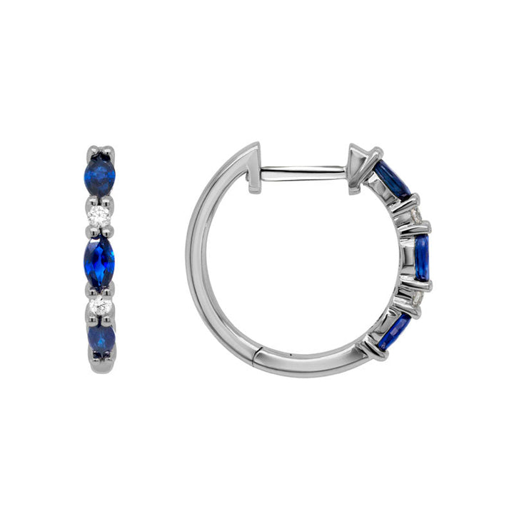 14K Gold Sapphire Earrings